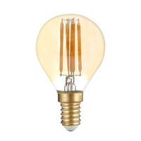 E14 - LED svíčka žárovka E14 G45 Golden Glass
