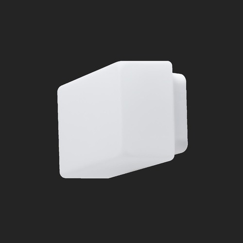 Hranatá - OS JEN58527 JENA 1 stropní/nástěnné skleněné svítidlo bílá IP43 4000 K 1W LED (původní kód OS 58527) - OSMONT - foto 1