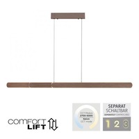 Podélná - PN 2577-34 LED závěsné svítidlo ADRIANA tmavá hnědá nastavitelná výška 2700-5000K - PAUL NEUHAUS