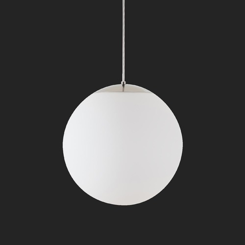 Nouzové osvětlení - OS ADR72108 ADRIA S3 HP závěsné skleněné svítidlo nerez leštěná / bílá IP40 3000 K 52W LED nouzové kombinované 3 h (původní kód OS 72108) - OSMONT - foto 1
