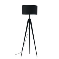 Stojací lampy - FAN I-IBIS-PT NERO Stojací lampa Piantana Ibis, černá, 1 x E27, 50 x 160 cm - FANEUROPE
