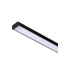 Al profily k přisazení - RED R14087 LED PROFILE G přisazený 1m černá matný akryl/hliník  - RED - DESIGN RENDL