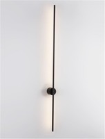Nepřímé osvětlení - NV 9081810 Nástěnné svítidlo ADEN černý hliník LED 20W 220-240V 3000K IP20 - NOVA LUCE