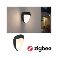 Nástěnná - P 94516 LED venkovní nástěnné svítidlo Smart Home Zigbee Ikosea neláká hmyz IP44 50x203mm CCT 4,4W 230V antracit umělá hmota - PAULMANN