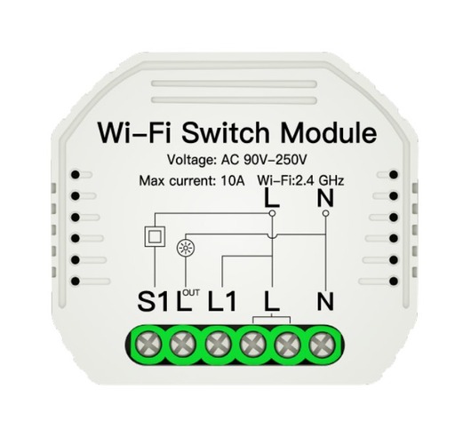 Ovladače - FAN SMART-SWITCH-1 Wi‑Fi kontroler 2,4 GHz pro zapnutí/timer spínače 1 vodič 230 V max 10 A SMART INTEC - FANEUROPE - foto 1