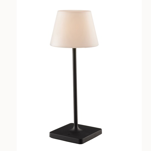 Na stůl - FAN LED-JAMMIN-L-NER Nabíjecí venkovní stolní svítidlo JAMMIN černá, kov, LED 2,2 W, 60 lm, 3000 K, stmívatelné, IP54, 39 x 15 cm - FANEUROPE - foto 1