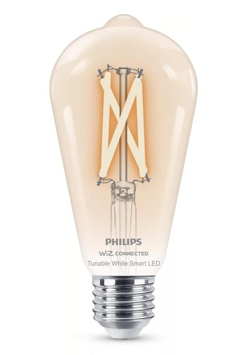E27 - PH 8719514372245 WiZ Smart LED Žárovka Filament čirá 7 W (ekv. 60 W) 806lm 2700-6500K ST64 E27 - PHILIPS - foto 1