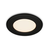 Kruhová - BRI 7053-015 LED vestavné svítidlo, pr. 11,5 cm, LED modul, 6W, 600 lm, černá - BRILONER