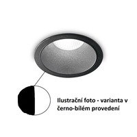 Kruhová - ILUX 192338 LED Zápustné bodové svítidlo Ideal Lux Game Round Black White 192338 11W 850lm 3000K IP20 kulaté černé - IDEALLUX