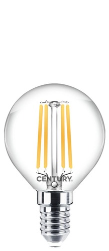 E14 - CEN INDH1G-061427 FILAMENT LED INCANTO SFERA CHIARA 6W E14 2700K DIM - CENTURY - foto 1