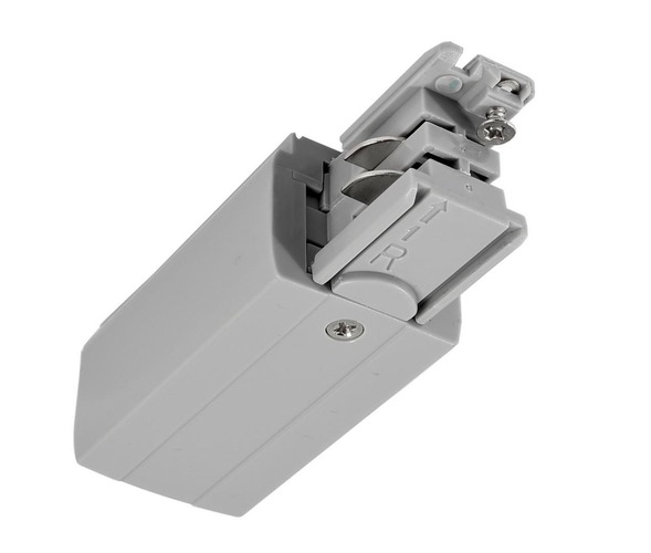 Lišty a příslušenství IVELA - IMPR 710013 Deko-Light kolejnicový systém 3-fázový 230V D Line elektrické napájení pravé 230V šedá RAL 7040 98,5  - LIGHT IMPRESSIONS - foto 1