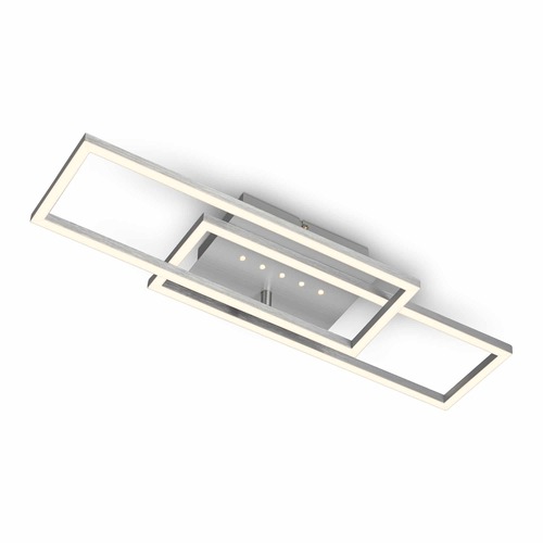 Hranatá - BRILO 3774019 LED stropní svítidlo, 56 cm, paměť, 30W, 2850lm, hliník - BRILO - foto 1