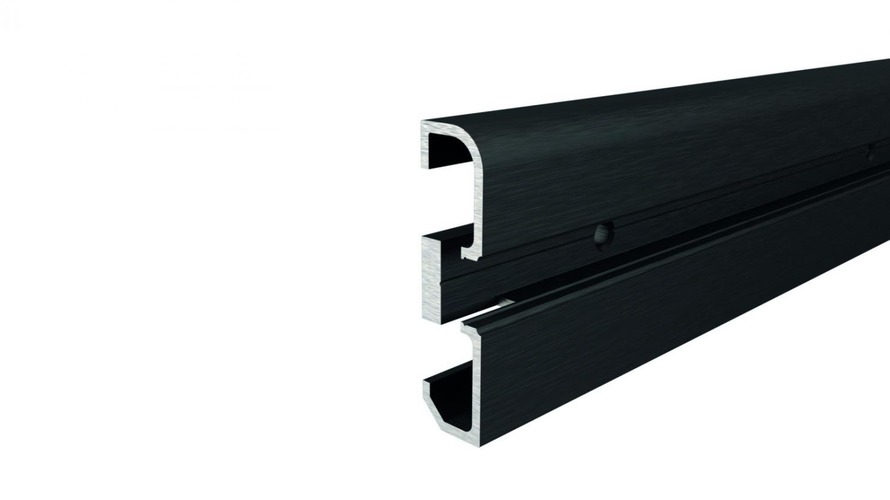 Al profily k přisazení - IMPR 970601 Profil - lišta AM-02-10 kartáčovaná matná černá délka 3m - LIGHT IMPRESSIONS - foto 1