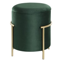 Ostatní - EG 424136 Taburet v.465 zelená/zlatá MASHIKE 424136 - LIVING