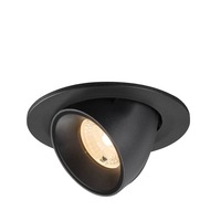 Kruhová - LA 1009382 NUMINOS® GIMBLE S Stropní vestavné svítidlo, 2700 K, 40°, IP20, kulaté, černé - BIG WHITE (SLV)