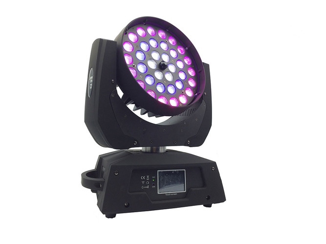 Jevištní efekty - 36x18W RGBWA+UV 6 v 1 LED pohyblivá hlava se zoomovým světlem - foto 1
