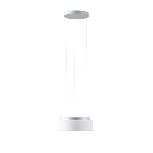 Kruhová - OS ERI71337 ERIS LE2 závěsné skleněné svítidlo stříbrná / bílá IP40 3000/4000 K 18W LED - OSMONT - foto 1