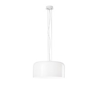 Kruhová - FAN I-GIBUS-S40 BCO Závěsné svítidlo Gibus, bílé, 1 x E27, 40 x 40 x 150 cm - FANEUROPE