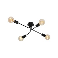 Bodová - BRILO 2886-045 Bodové svítidlo 67 cm 4x E27 60W černá - BRILO