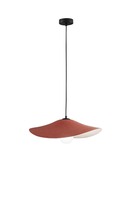 Dekorativní - FAN I-LENGLEN-S1-ARA Závěsné svítidlo Lenglen oranžový filc, kabel 2 m, stínidlo 50 cm, 1 x E27 - FANEUROPE