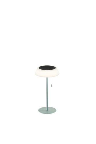 Na stůl - FAN LED-JIN-L-VDE Solární stolní lampa Jin (zelená) dobíjecí LED 1,2 W, stmívatelná CCT, IP54, pr. 17 x H 32 cm - FANEUROPE - foto 1