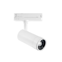 Svítidla - FAN LED-EXPLORER-BCO Třífázový lištový LED reflektor ExPLORER bílý, 30 W, 3000-4000 K, 71 x 160 mm - FANEUROPE