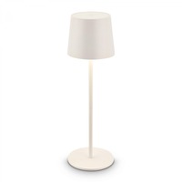 Stolní lampy dekorační - BRILO 7708016 Bota stolní lampa - 1,8W, 120lm, nabíjecí, LED, stmívatelné, dotykový vypínač, teplá bílá, bílá - BRILO