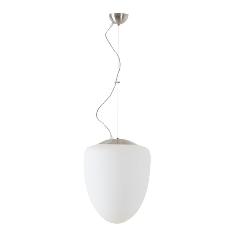 Koule - OS AST60432 ASTRA L závěsné skleněné svítidlo kartáčovaná nerez / bílá IP40 3000 K 27W LED - OSMONT - foto 1