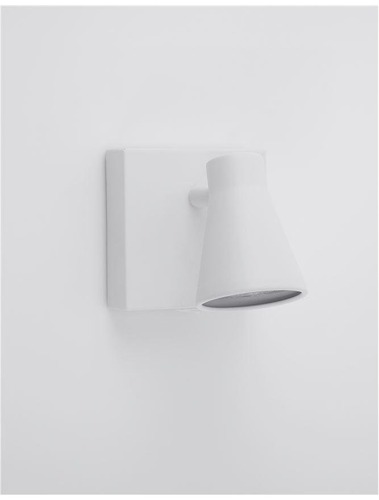 Bodová - NV 9155711 Bodové svítidlo DUBLIN bílý kov vypínač na těle GU10 1x10W 230V IP20 bez žárovky - NOVA LUCE - foto 1