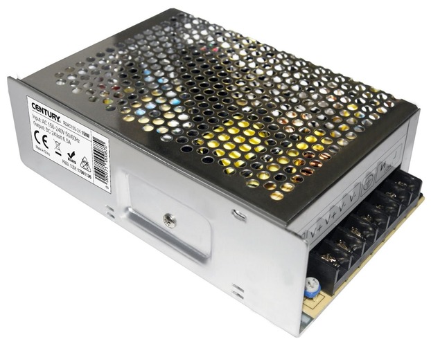 Stabilizované napětí - CEN RDAC150-24 LED DRIVER pro LED pásky 150W 100-240VAC/24VDC/6,5A IP20 - CENTURY - foto 1