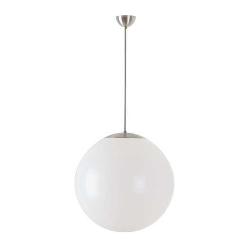 Koule - OS ISI66145 ISIS P4 PE závěsné plastové svítidlo kartáčovaná nerez / bílá IP40 3000 K 41W LED - OSMONT - foto 1