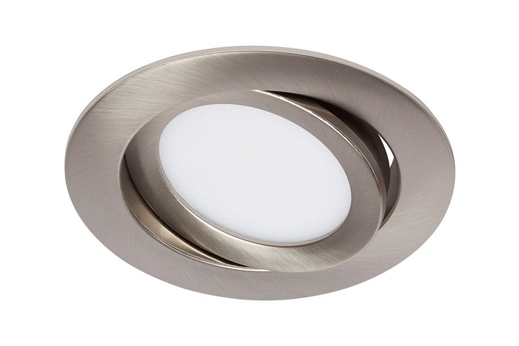 Kruhová - BRI 7114-412 LED vestavné svítidlo, pr. 10,6 cm, 7 W, matný nikl - BRILONER - foto 1