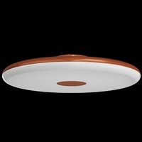 Kruhová - OS ZET60522 ZETA 2 FP stropní/nástěnné plastové svítidlo terakota / bílá IP40 4000 K 38W LED - OSMONT