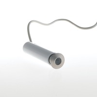 Zapuštěná - FAN LED-BARRET-R24 Zapustné venkovní svítidlo BARRET DC24V, nikl/hliník, 1 W, 85 lm, 4000 K, IP67, 8 x 2,4 cm - FANEUROPE