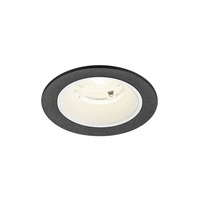 Kruhová - LA 1009476 NUMINOS® S Stropní vestavné svítidlo, 4000 K, 55°, IP20, kulaté, černé / bílé - BIG WHITE (SLV)