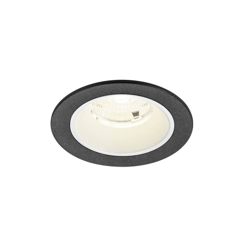 Kruhová - LA 1009476 NUMINOS® S Stropní vestavné svítidlo, 4000 K, 55°, IP20, kulaté, černé / bílé - BIG WHITE (SLV) - foto 1