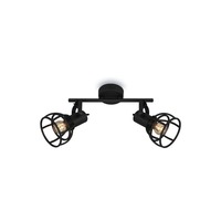 Bodová - BRILO 2669-025 Bodové svítidlo 30 cm 2x E14 25W černá - BRILO