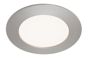 Kruhová - BRI 7284-012 LED vestavné svítidlo, pr. 12 cm, 7 W, matný nikl - BRILONER