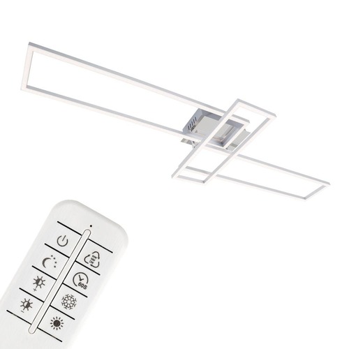 Hranatá - BRILO 3154018 LED CCT rám 110 cm 2x19W 2300lm chrom (starý kód: BRILO 3154-018) - BRILO - foto 1