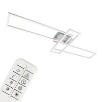 Hranatá - BRILO 3154-018 LED CCT rám 110 cm 2x19W 2300lm chrom - BRILO