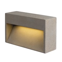 Nástěnná - LA 1006405 CONCRETO L WL nástěnné přisazené svítidlo, šedé, 12 W, 570 lm, 3000 K CRI80 - BIG WHITE (SLV)