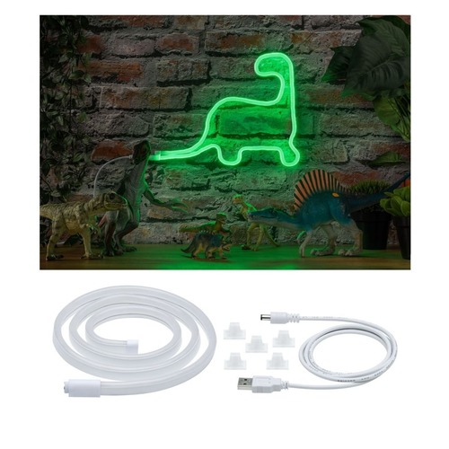 Dekorační - P 70563 Neon Colorflex USB Strip Green 1m 4,5W 5V zelená/bílá umělá hmota - PAULMANN - foto 1