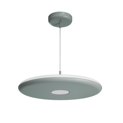Kruhová - OS ZET60588 ZETA ST2 PF závěsné plastové svítidlo šedá / bílá IP40 4000 K 38W LED - OSMONT - foto 1