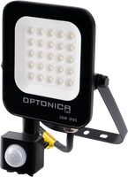 Vnější světlomety - LED SMD Floodlight Černé tělo IP65 se senzorem