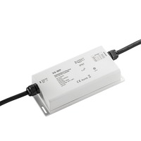 Ovladače a stmívače pro jednobarevné LED pásky - FAN RF-RICEVITORE-4CH-IP67 Přijímač + zesilovač 12-36 V DC, 5 A x 4 ch, max 20 A, IP67, 17,6 x 7,8 x 3,8 cm - FANEUROPE