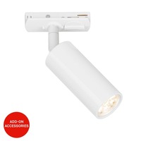 Lištové Briloner 230V - BRILO 8007016 LED spot 5,5W lištový systém 230V vysokonapěťový, stmívatelné, teplá bílá, 4x10 cm, bílý - BRILO