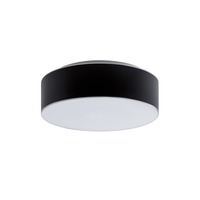Kruhová - OS ERI67015 ERIS C2 stropní/nástěnné skleněné svítidlo bílá / černá IP43 3000 K 13W LED - OSMONT