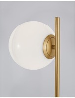 Stolní lampy dekorační - NV 9960618 Stolní lampa CANTONA bílé opálové sklo mosaz zlatá a mramor G9 1x5W 230V IP20 bez žárovky - NOVA LUCE