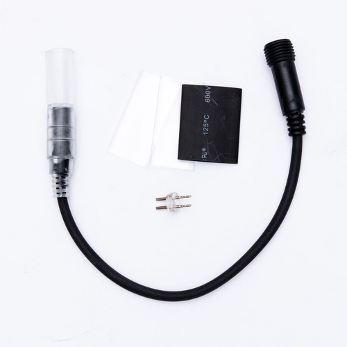 Příslušenství - DLED LEDRLX21B Prodlužovací kabel pro světelné hadice 0,25m, černý, samčí,IP67 - foto 1