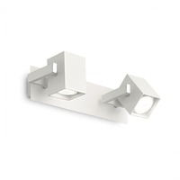 Bodová - ILUX 073545 Bodové stropní a nástěnné svítidlo Ideal Lux Mouse AP2 bianco 073545 2x50W bílé - IDEALLUX